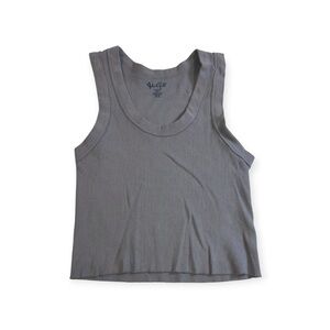 brandy melville light blue ribbed tank top y2k basic minimalist layering vintage